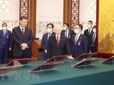 越南与中国签署两党、两国13个合作文件